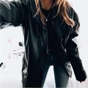 Bunni ☕️ Authentic Leather Insulated Blazer Jacket